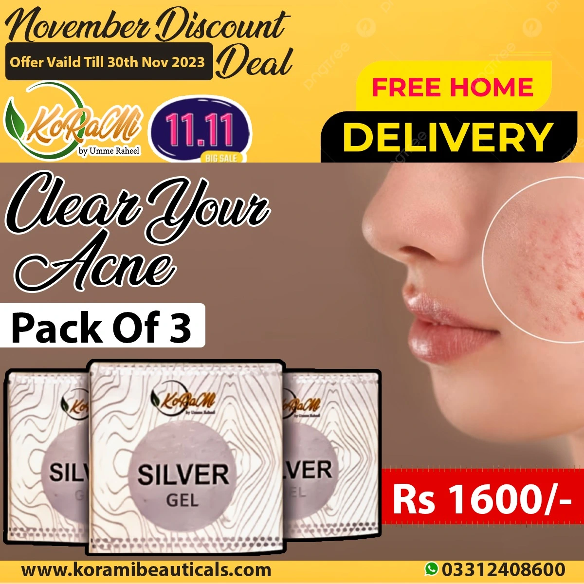 Silver Gel Set for Acne